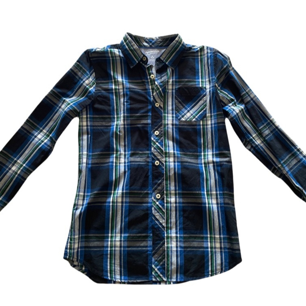 Arizona Button Down Shirt Boys L 14-16 Excellent Condition